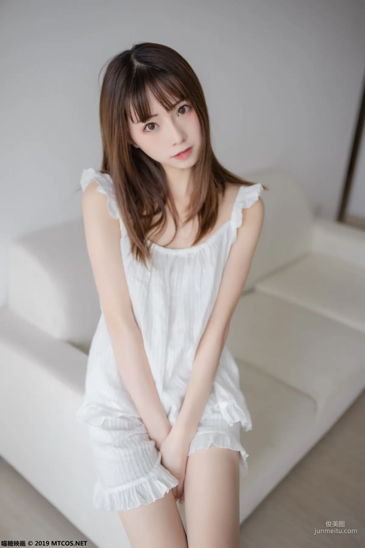 《白色睡衣》 [喵糖映画] VOL.056 写真集42