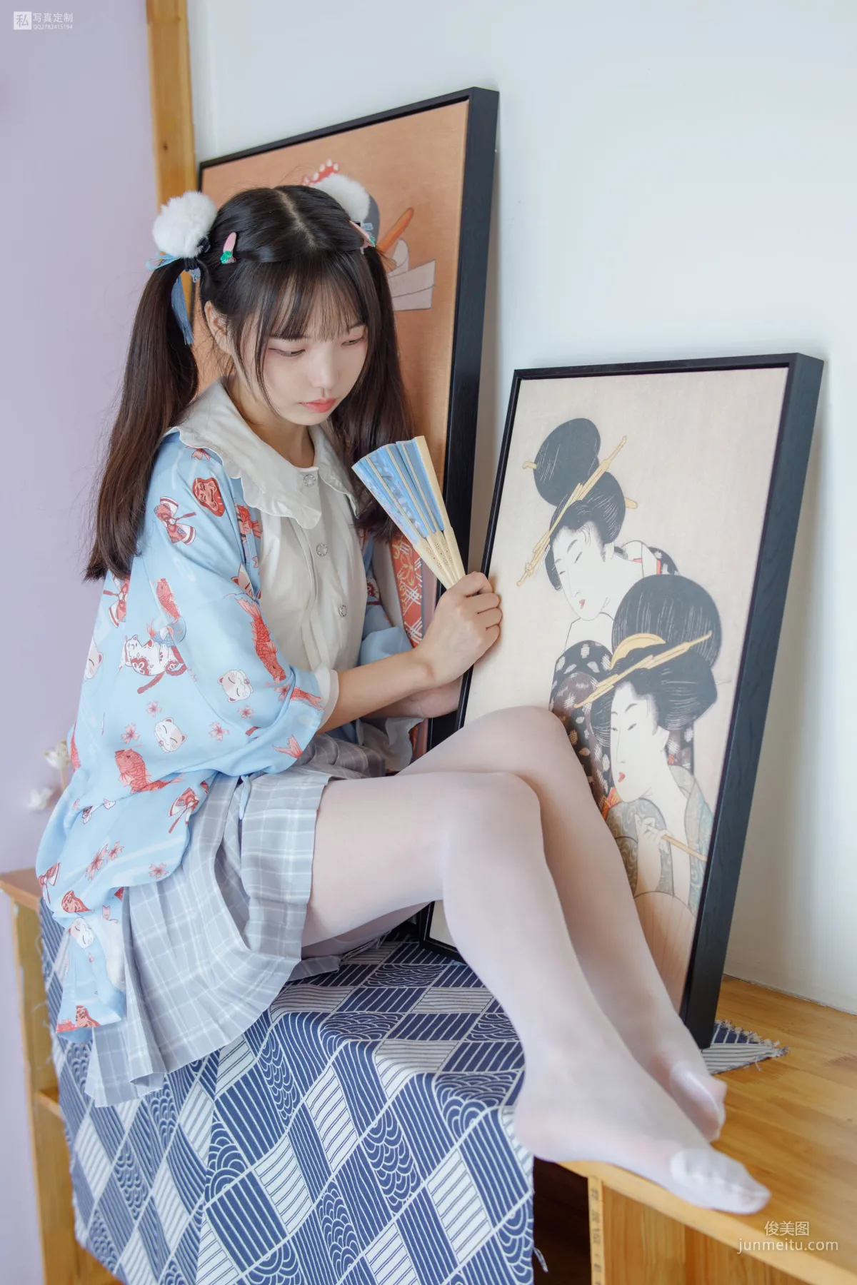 默陌《15D白丝 花里胡哨的民宿》 [森萝财团] JKFUN-027 写真集41