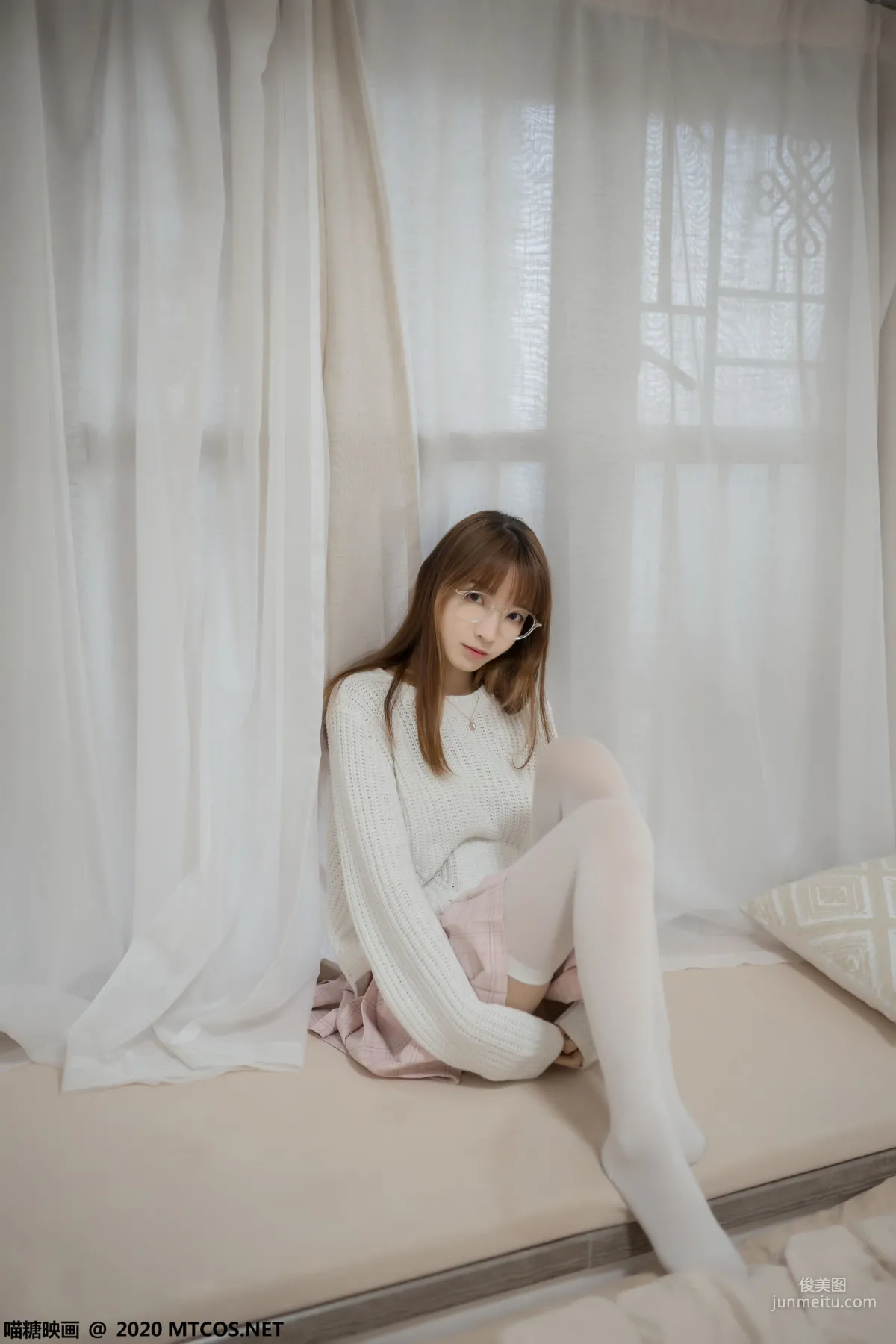 《粉格裙的眼睛娘》 [喵糖映画] VOL.077 写真集44