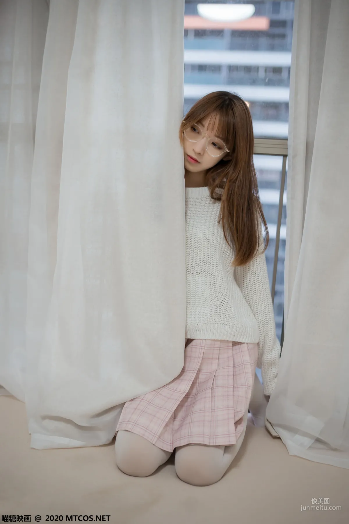 《粉格裙的眼睛娘》 [喵糖映画] VOL.077 写真集37