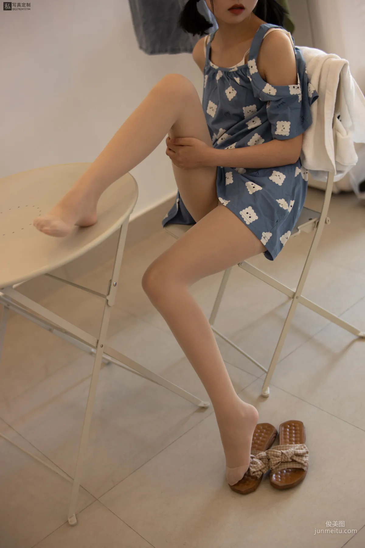 《碎花小吊带 15D肉丝》 [森萝财团] JKFUN-022 写真集4
