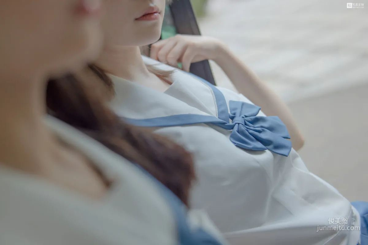 默陌&Aika《80D白丝过膝袜》 [森萝财团] JKFUN-025 写真集8