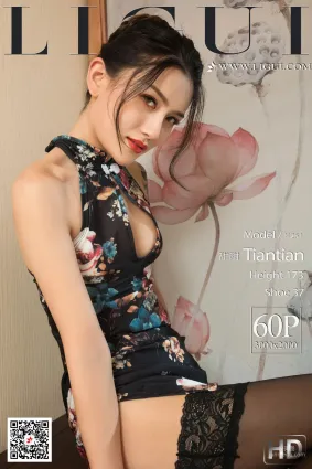 Model 甜甜《黑絲旗袍誘惑》 [麗櫃Ligui] 寫真集