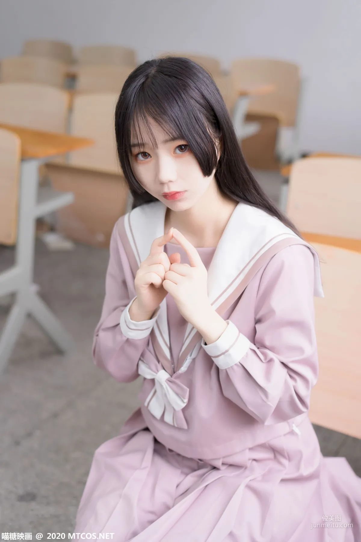 《粉色JK小姐姐》 [喵糖映画] VOL.074 写真集11