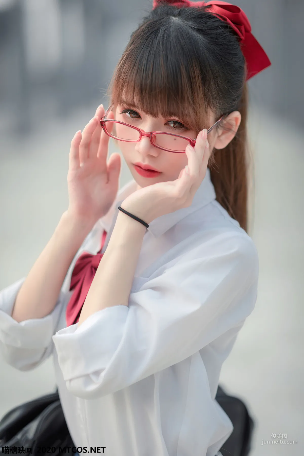 《JK制服少女》 [喵糖映画] VOL.098 写真集44