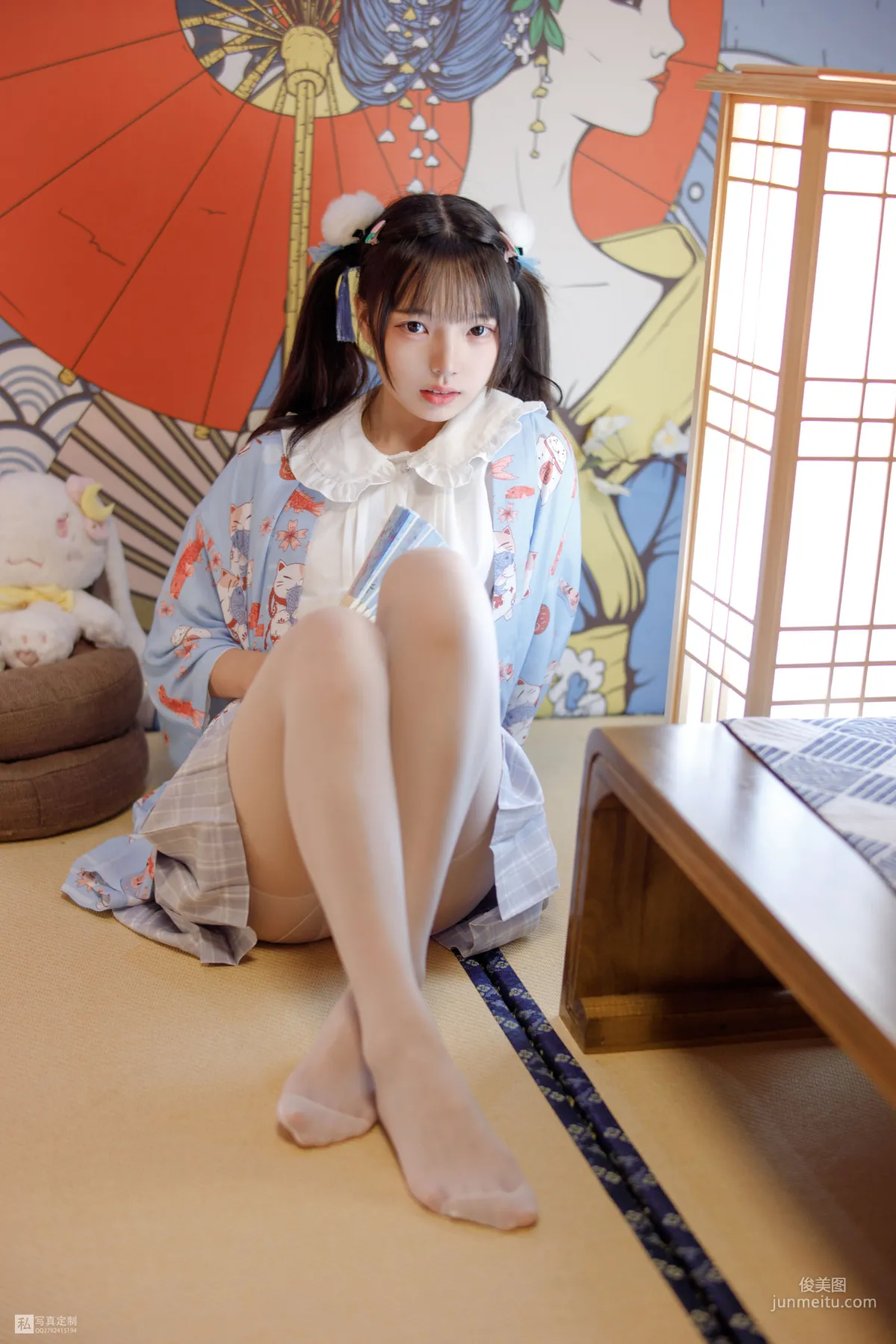 默陌《15D白丝 花里胡哨的民宿》 [森萝财团] JKFUN-027 写真集58