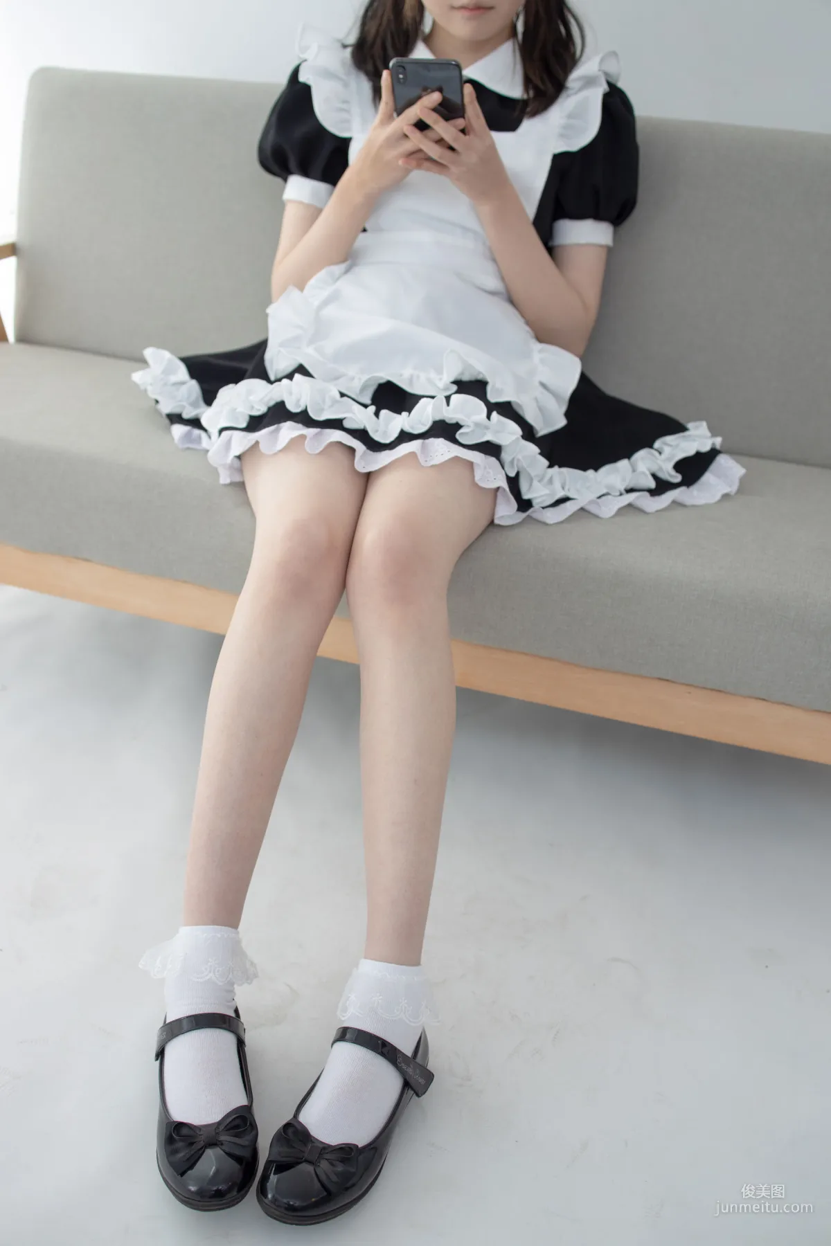 Aika《蕾丝花边短袜女仆》 [森萝财团] JKFUN-053 写真集1