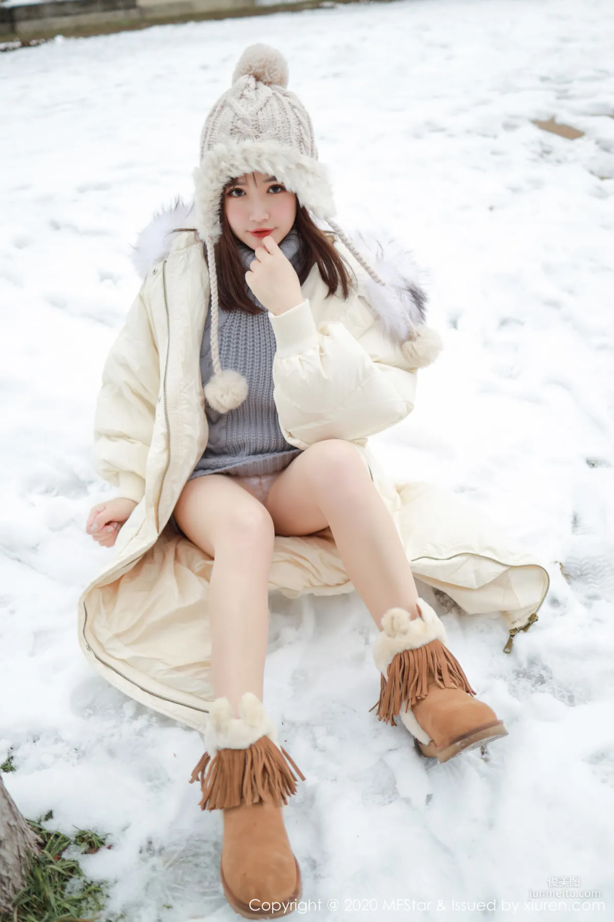 恩率babe《性感開背毛衣系列》 [模範學院MFStar] Vol.262 寫真集 43