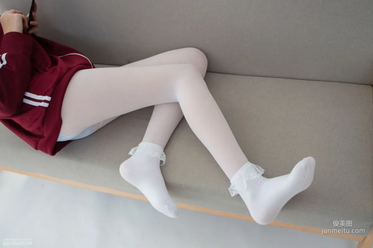 Aika《白絲套蕾絲花邊短襪》 [森蘿财團] JKFUN-058 寫真集 4