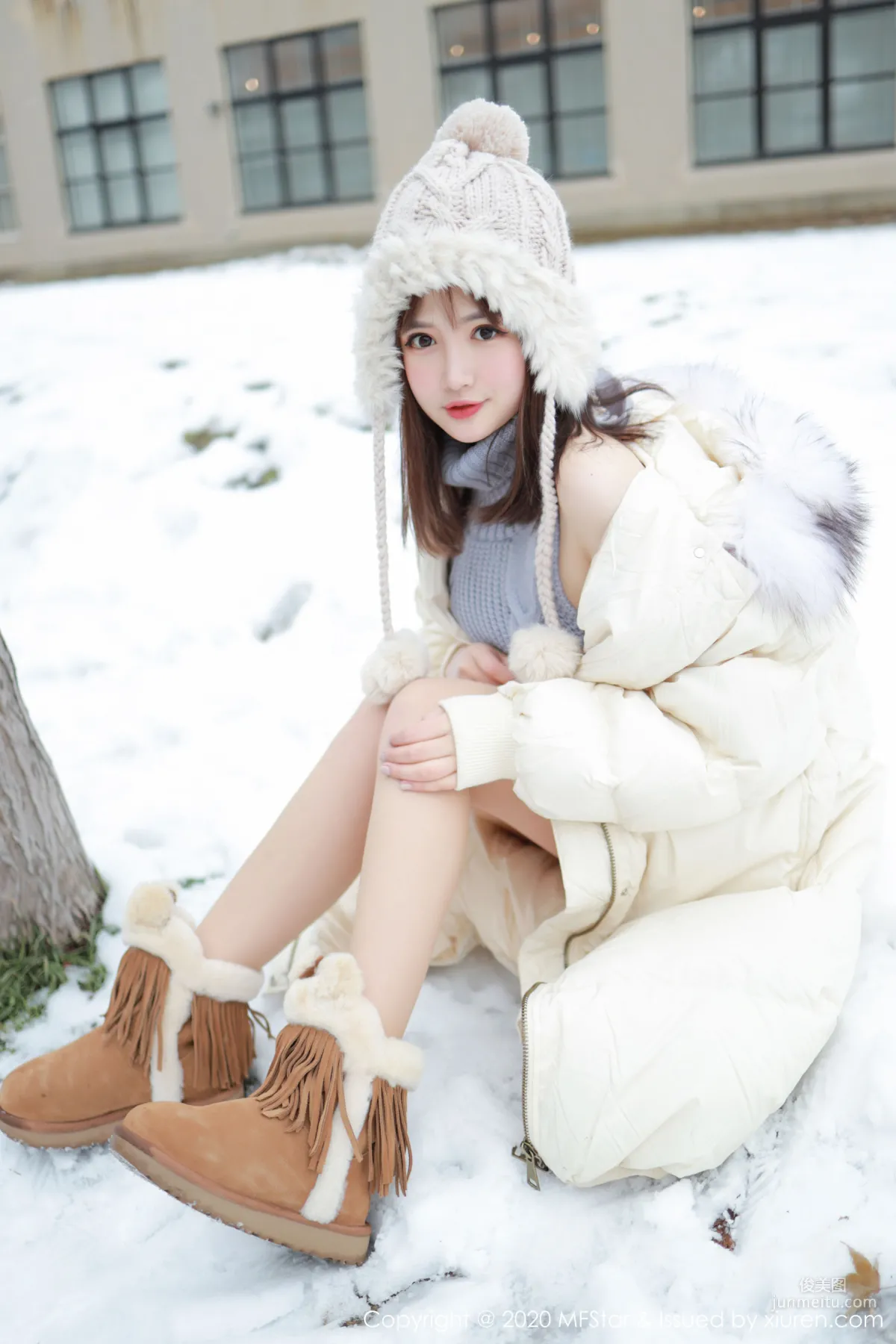 恩率babe《性感開背毛衣系列》 [模範學院MFStar] Vol.262 寫真集 46
