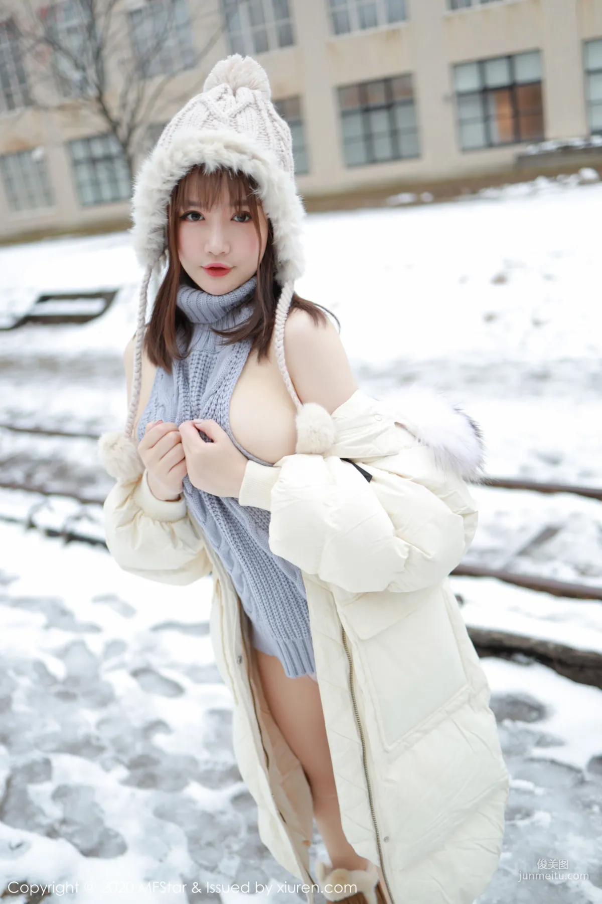 恩率babe《性感開背毛衣系列》 [模範學院MFStar] Vol.262 寫真集 11