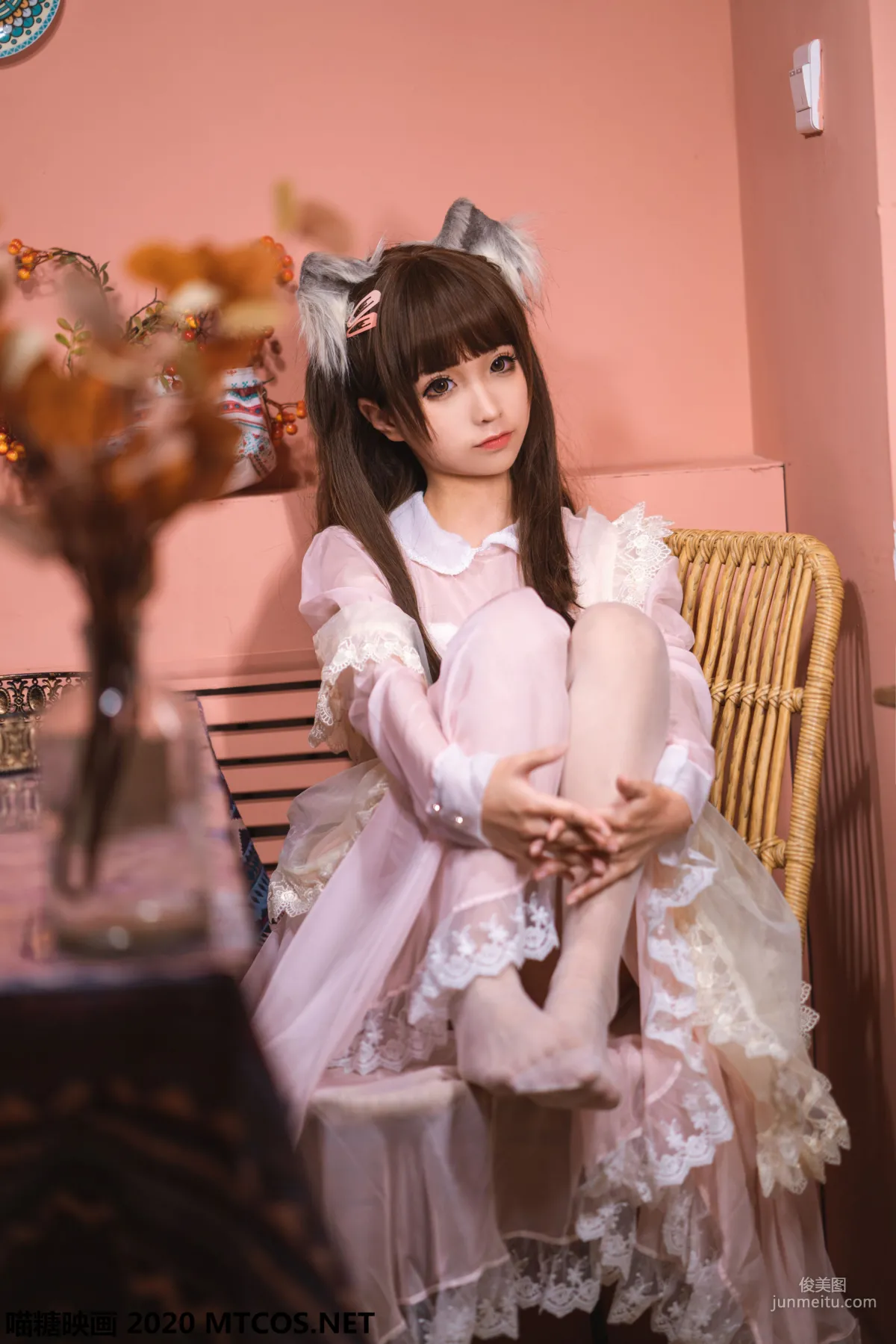 《粉色猫耳女仆》 [喵糖映画] VOL.119 写真集8