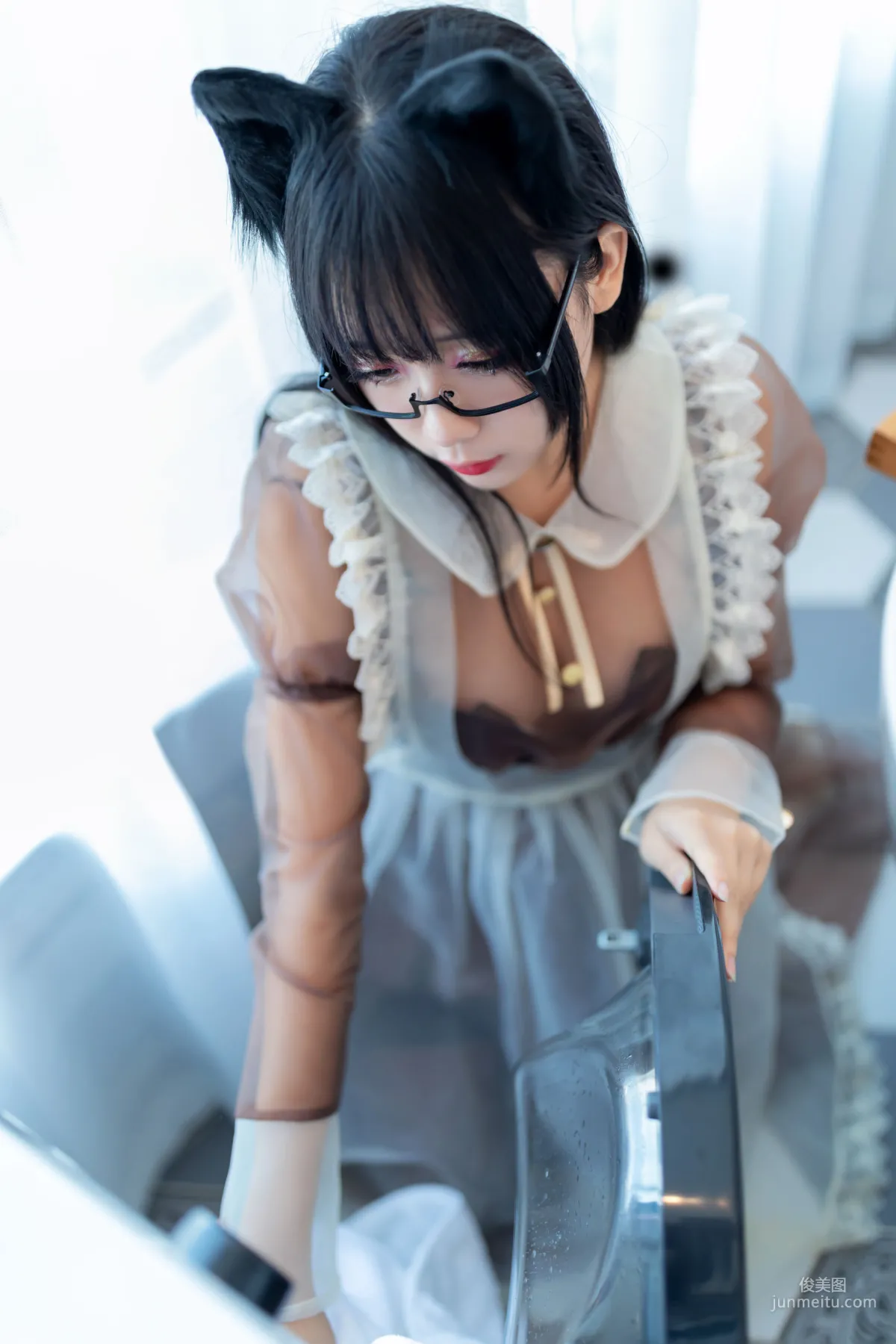 《棕色透明女仆》 [喵糖映画] VOL.125 写真集44