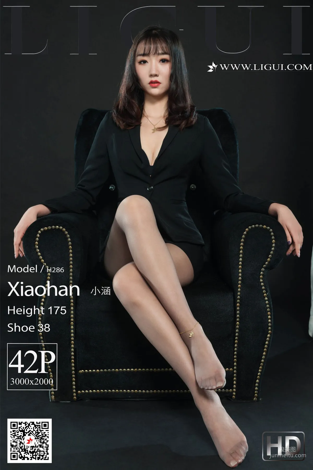 Model 小涵《肉丝高跟美腿OL》 [丽柜LIGUI] 网络丽人 写真集1