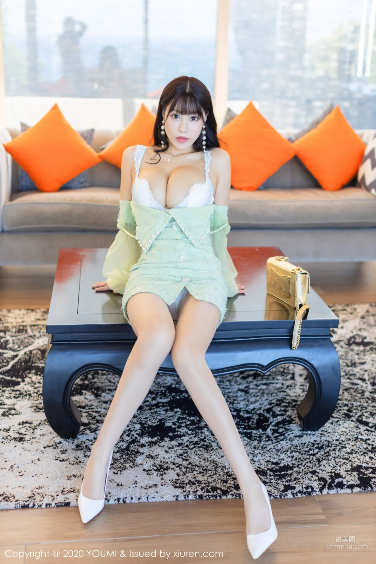 朱可兒Flower《蕾絲内衣與朦胧肉絲系列》 [尤蜜荟YouMi] Vol.417 寫真集 17