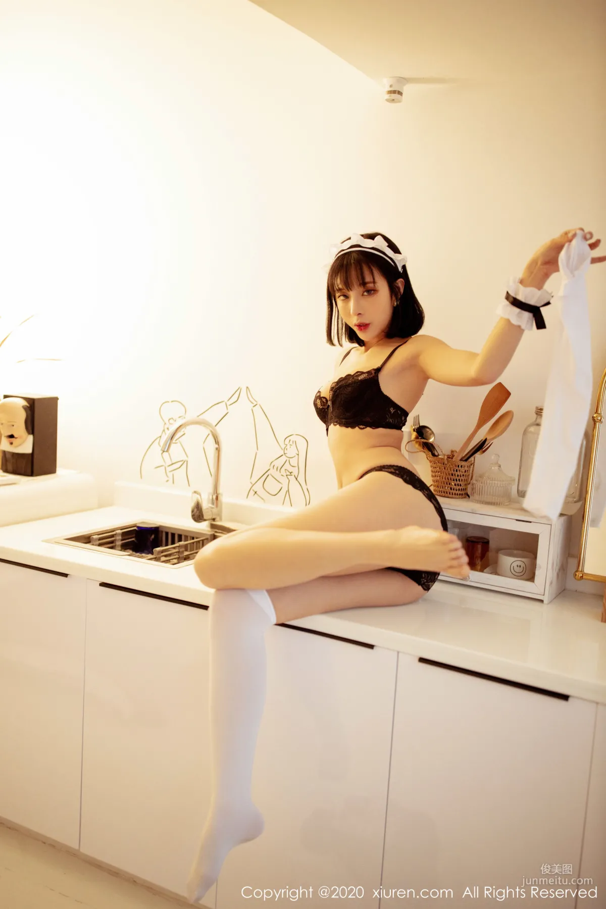 陳小喵《情趣的女仆》 [秀人XIUREN] No.2008 寫真集 48