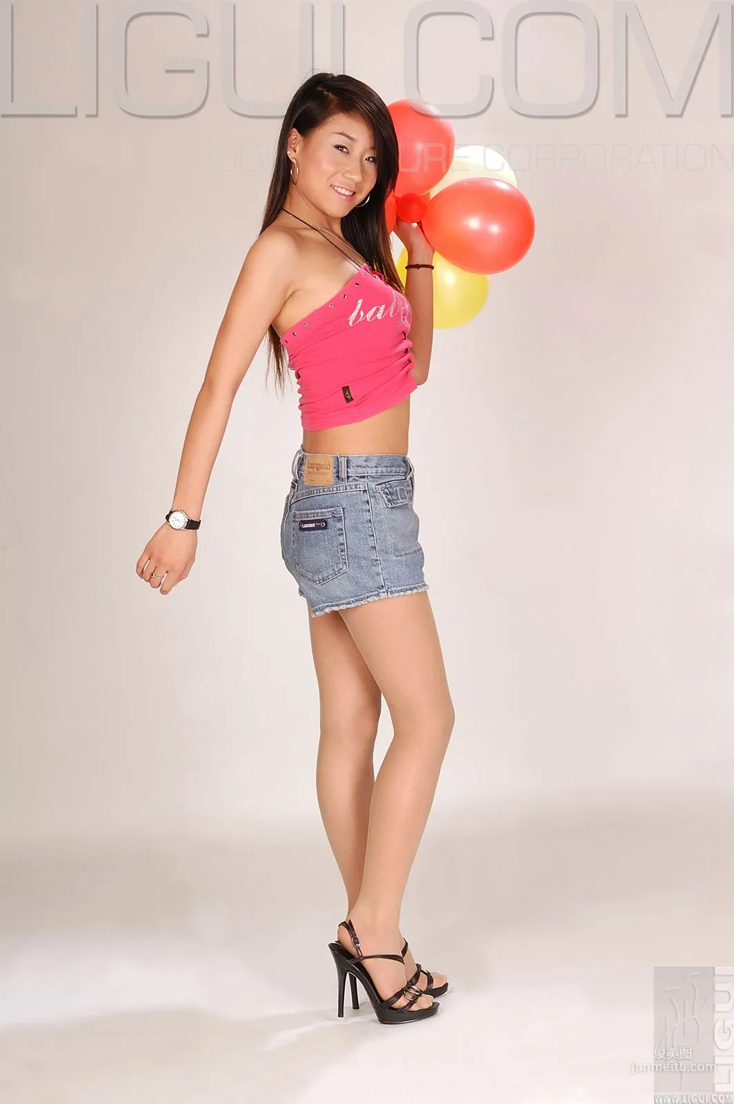 [丽柜LiGui] Model 默默《牛仔女孩》丝足写真集图片10