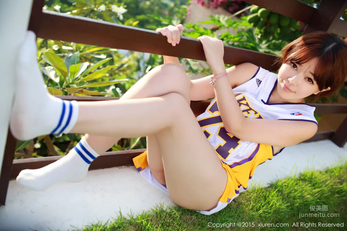劉飛兒Faye《科比籃球服+布條内衣》 [秀人網XiuRen] No.452 寫真集 14