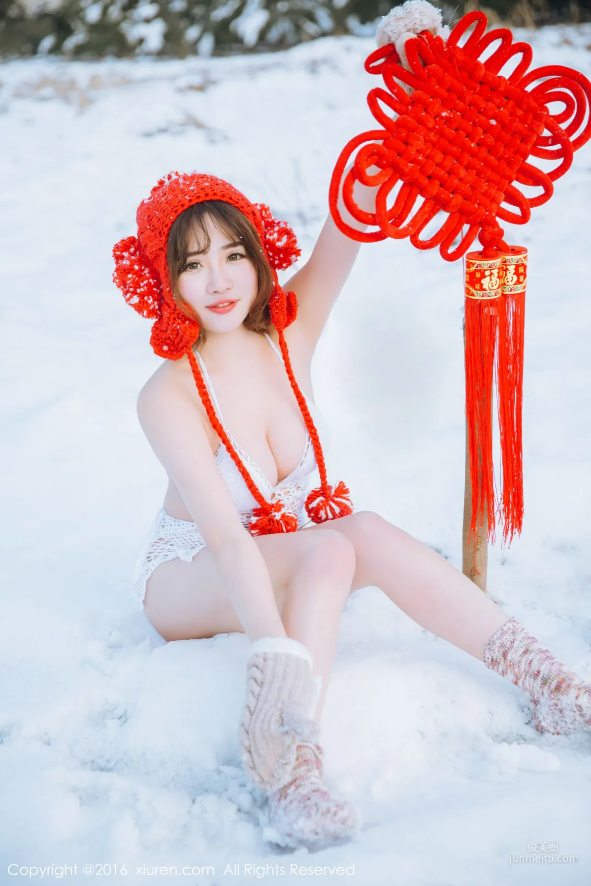 徐cake《新春雪景套圖》 [秀人網XiuRen] No.484 寫真集 31