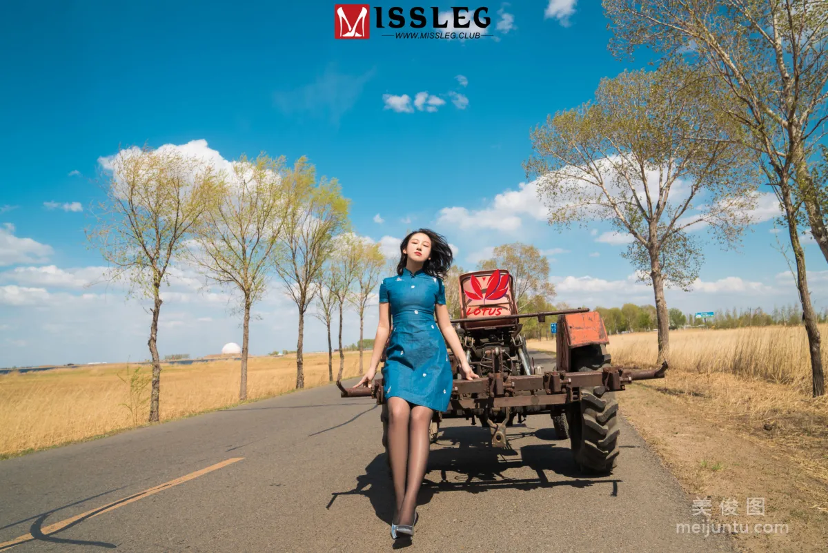 [蜜絲MISSLEG] M013 羅蘭 《戶外黑絲麗人》 寫真集 29