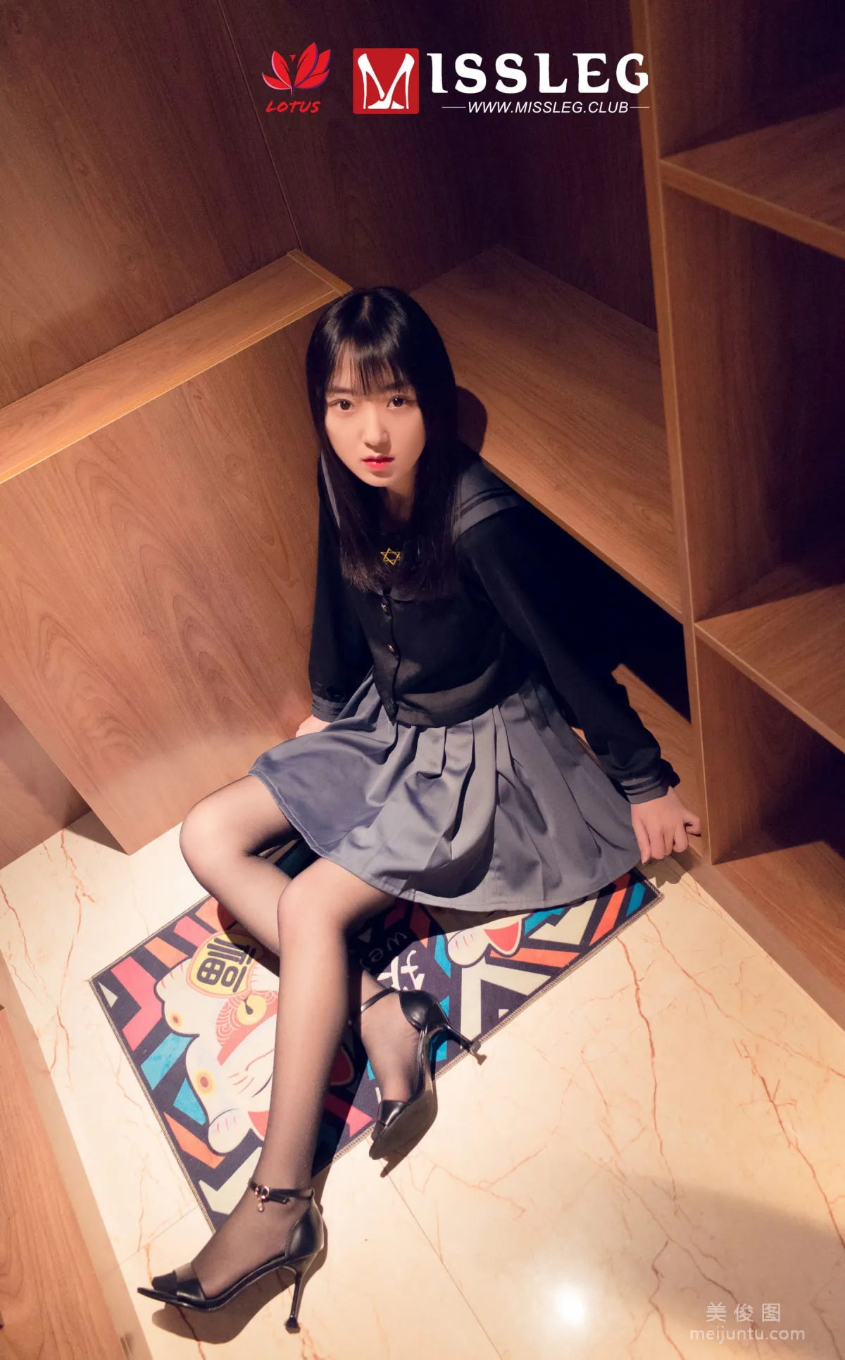 [蜜絲MISSLEG] M021 諾言 《黑絲Jk少女》 寫真集 13