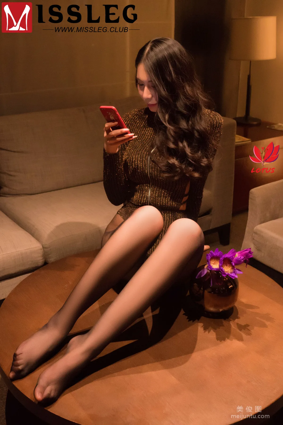[蜜丝MISSLEG] M011 林蕊儿 《黑丝女郎》 写真集31
