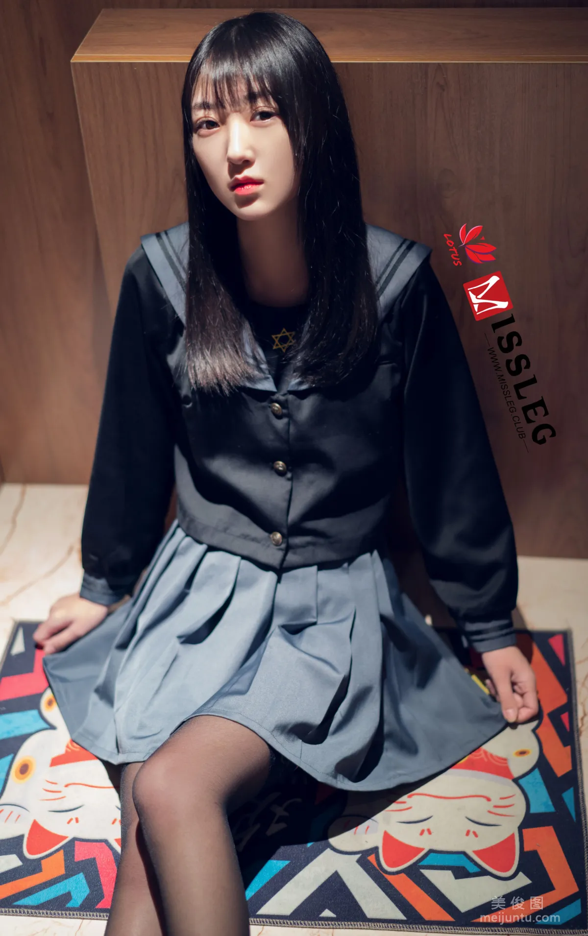 [蜜絲MISSLEG] M021 諾言 《黑絲Jk少女》 寫真集 12