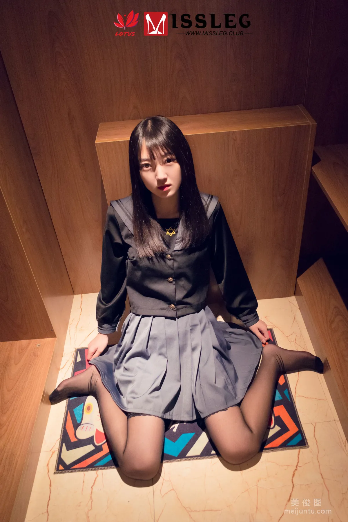 [蜜絲MISSLEG] M021 諾言 《黑絲Jk少女》 寫真集 19