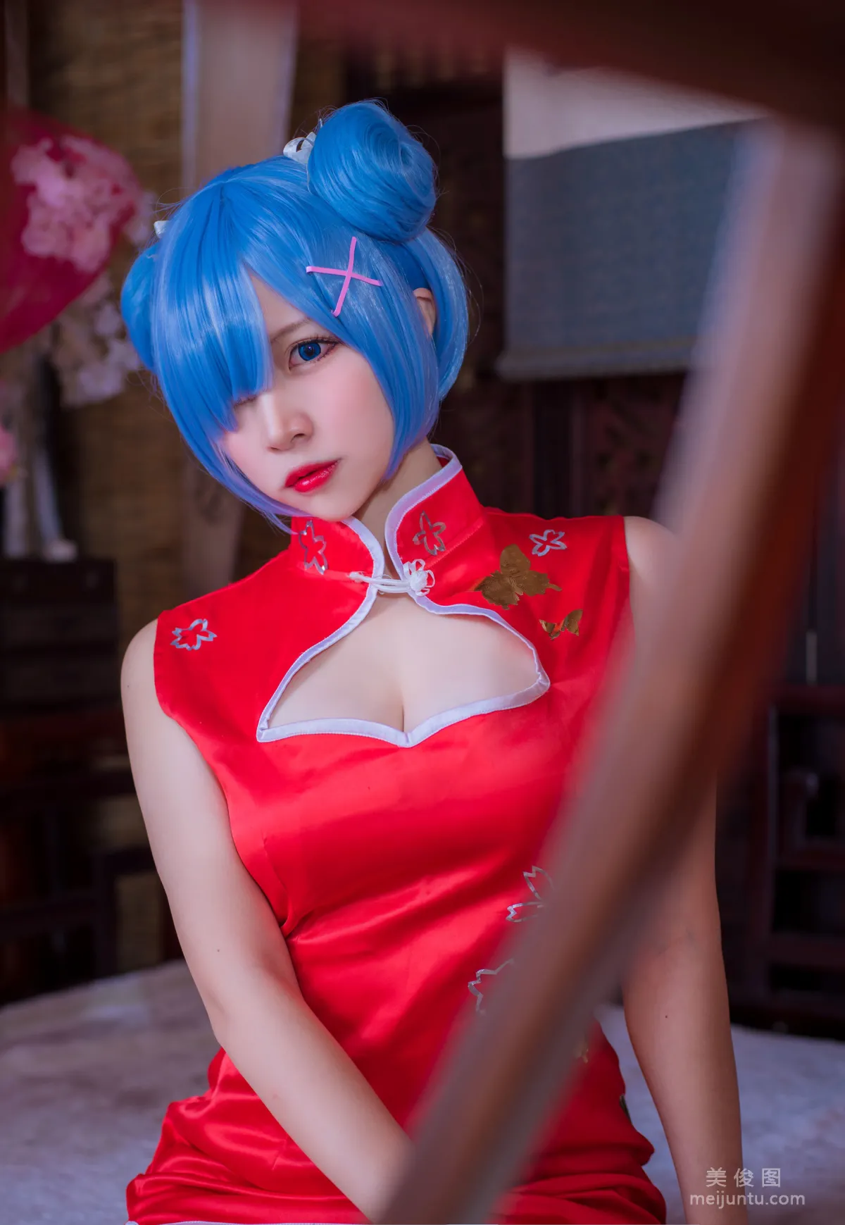 人气Coser二佐Nisa 《蕾姆旗袍》 写真集6