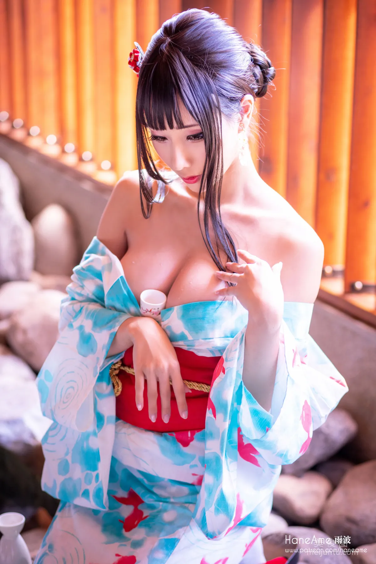 [網紅Coser美女] 雨波HaneAme 《溫泉》 寫真集 28