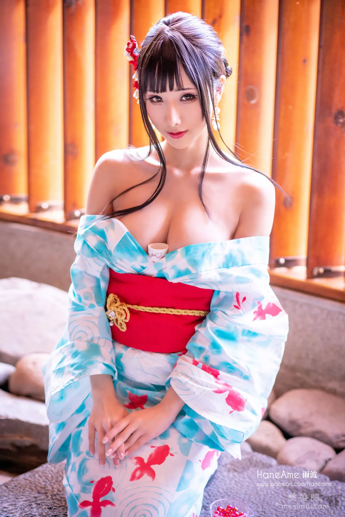 [網紅Coser美女] 雨波HaneAme 《溫泉》 寫真集 26