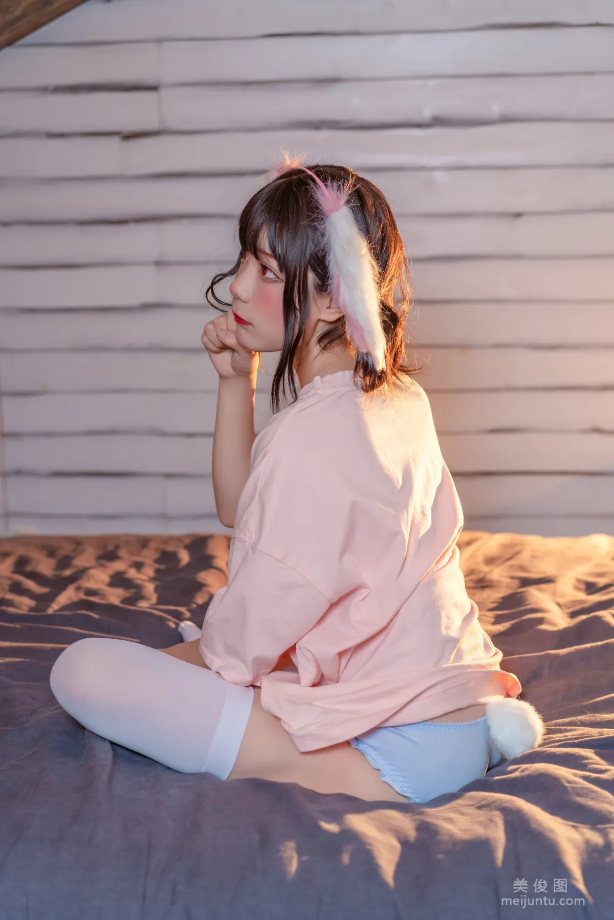 [美女Coser] 王胖胖u 《粉兔儿》 写真集2