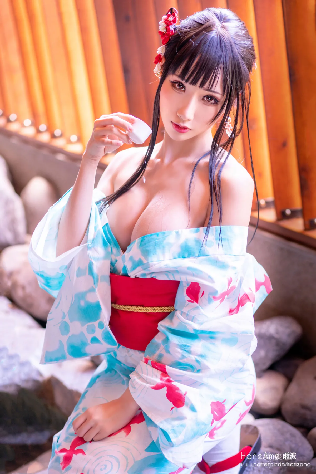 [網紅Coser美女] 雨波HaneAme 《溫泉》 寫真集 25