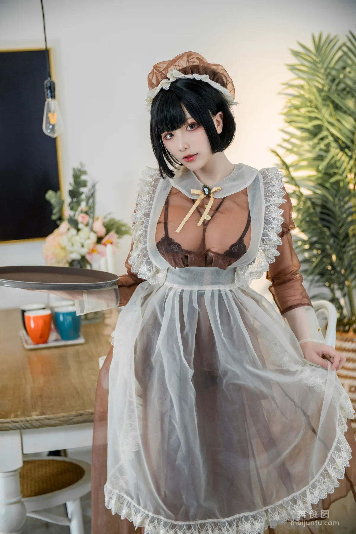 Coser起司塊wii 《棕色透明裝女仆》 寫真集 4