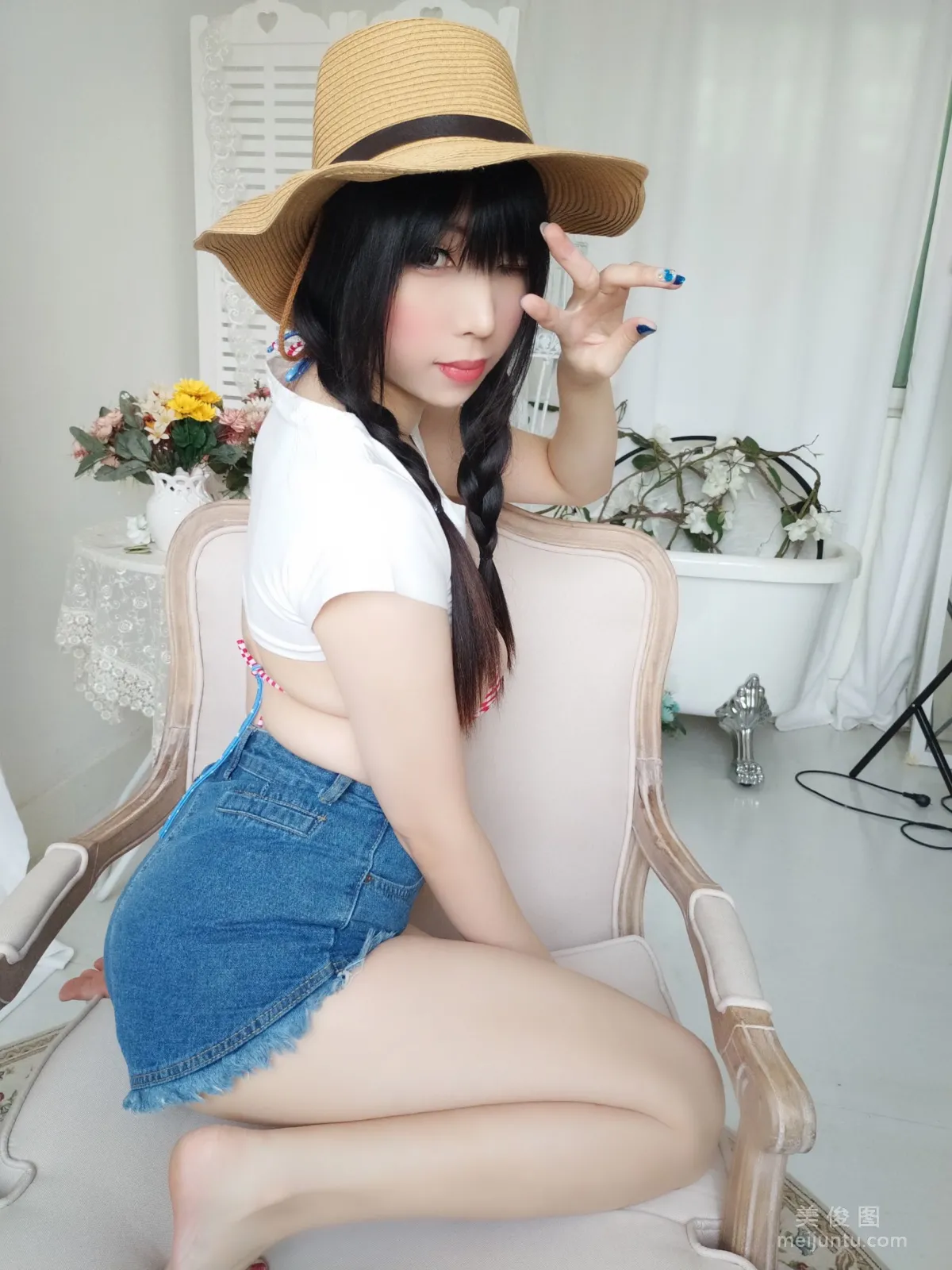 二次元美女鹿野希 《牛仔女郎》 写真集21