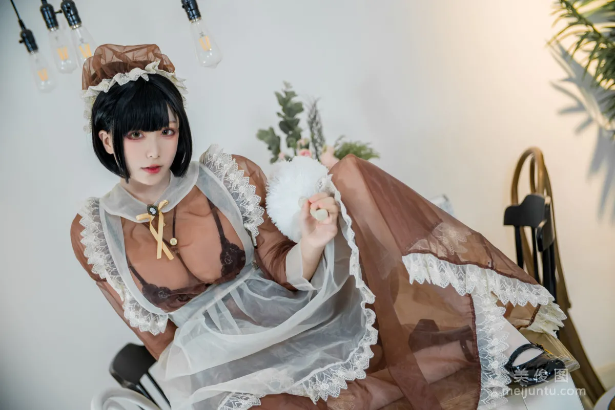 Coser起司塊wii 《棕色透明裝女仆》 寫真集 21