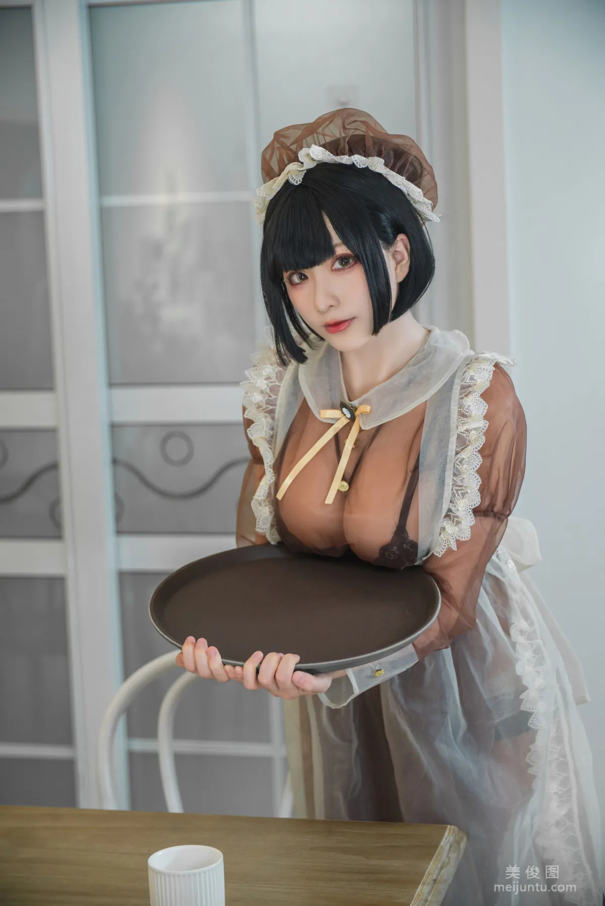 Coser起司塊wii 《棕色透明裝女仆》 寫真集 30