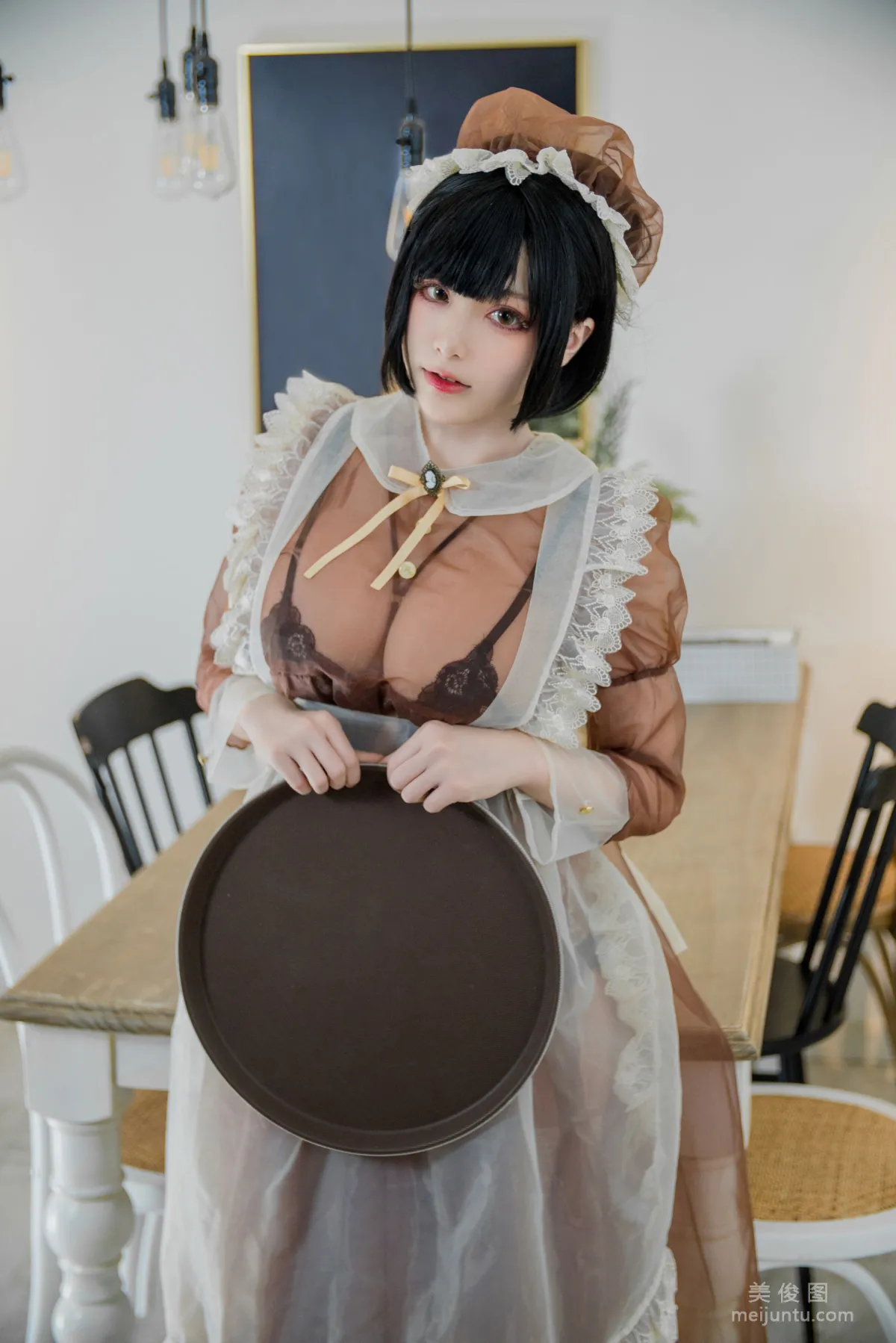 Coser起司塊wii 《棕色透明裝女仆》 寫真集 5