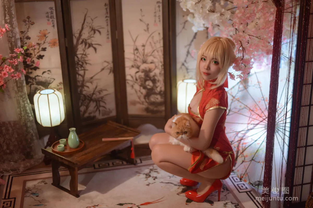 二佐Nisa 《Fate尼禄旗袍》 写真集11