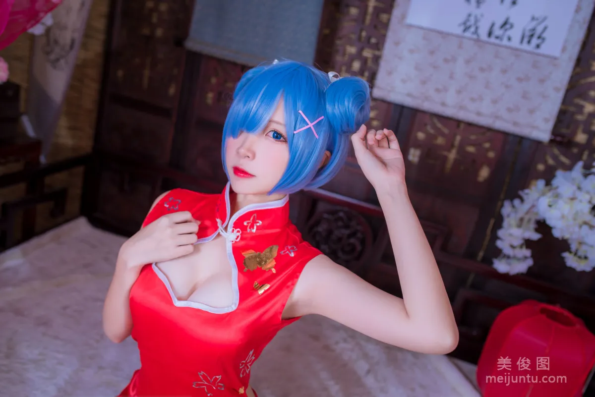 人气Coser二佐Nisa 《蕾姆旗袍》 写真集1