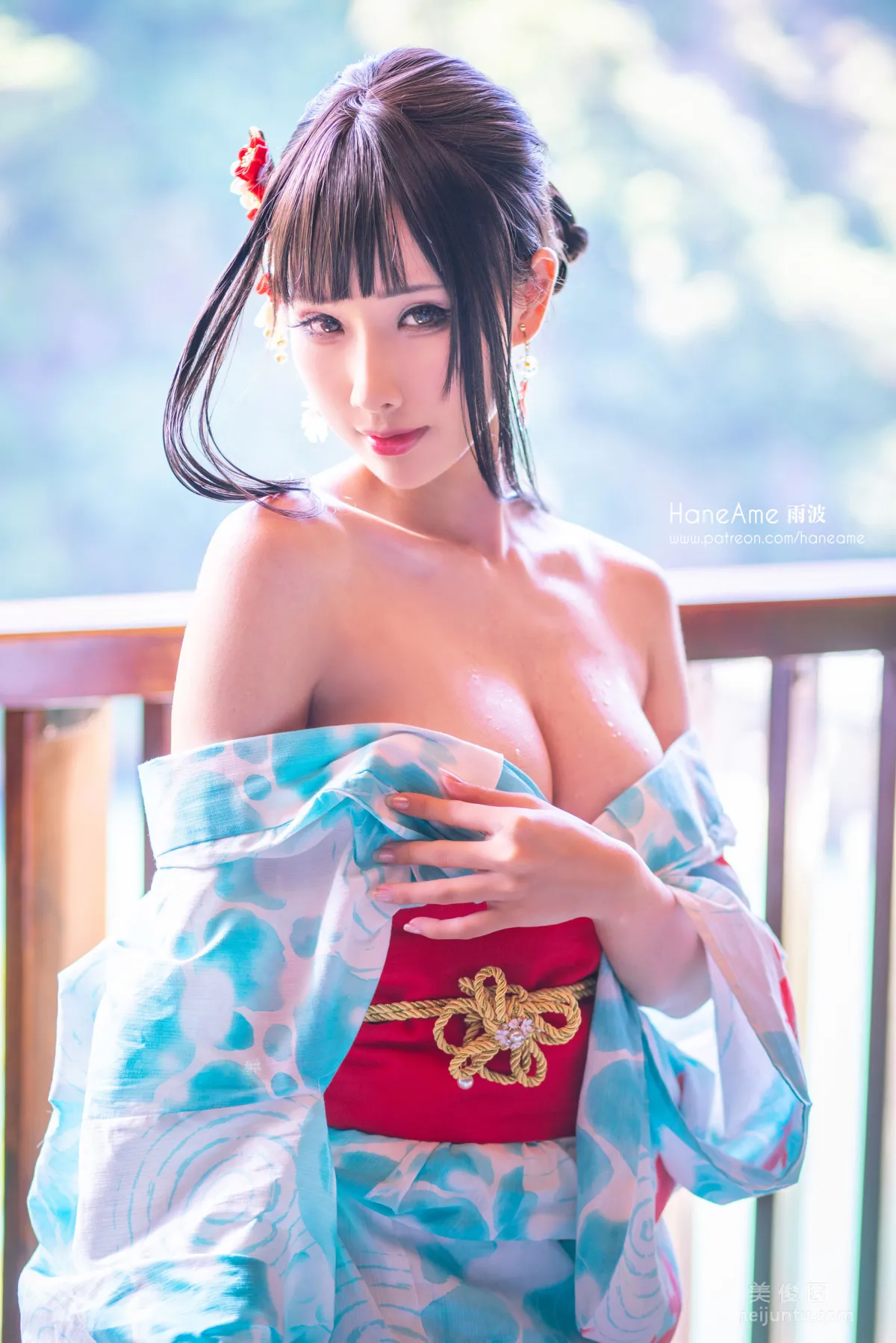 [網紅Coser美女] 雨波HaneAme 《溫泉》 寫真集 24
