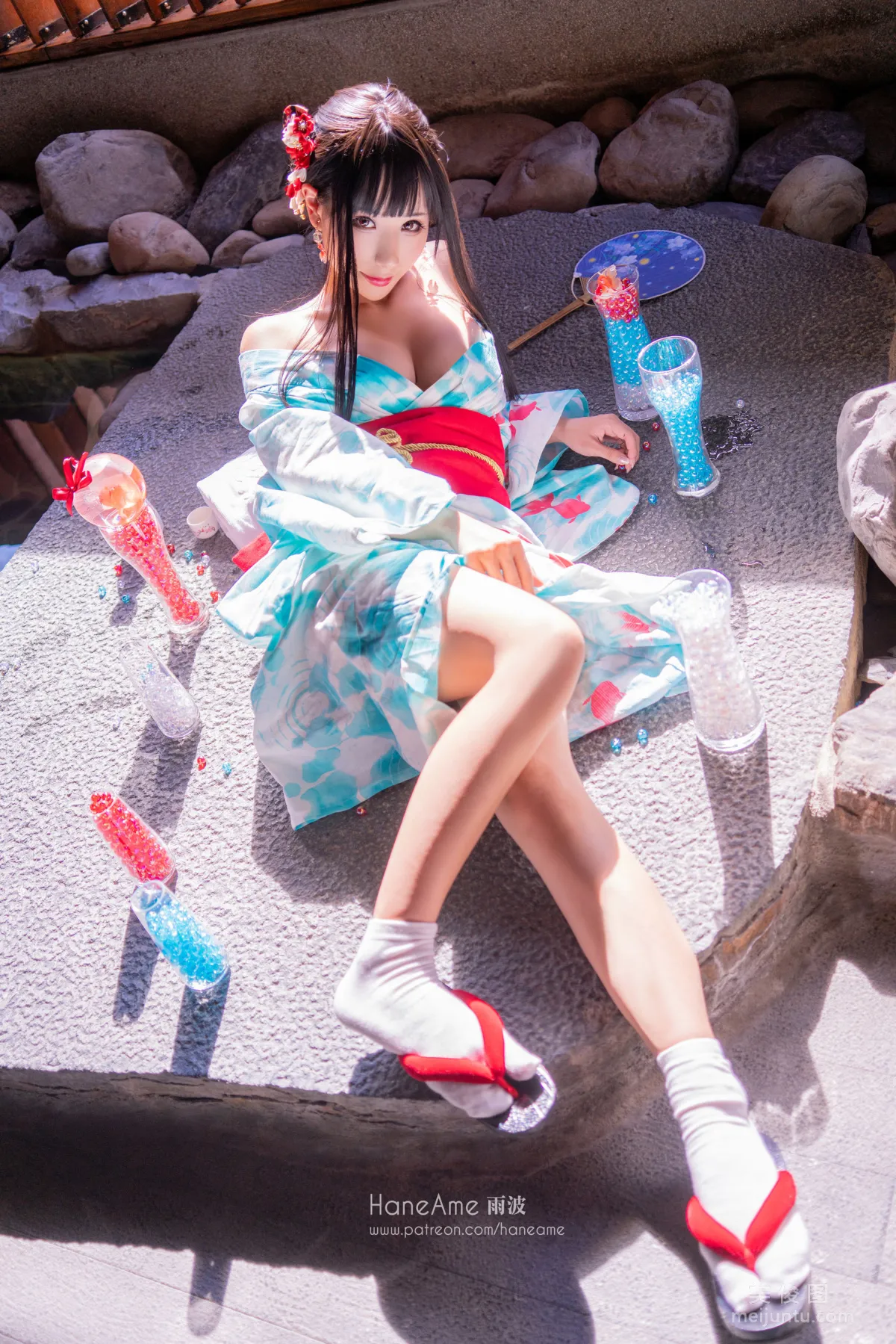 [網紅Coser美女] 雨波HaneAme 《溫泉》 寫真集 43