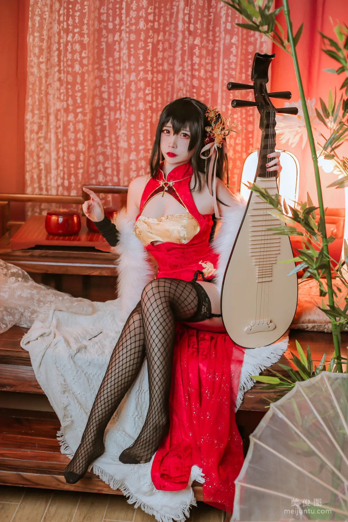 二佐Nisa 《碧蓝大凤旗袍》 写真集1