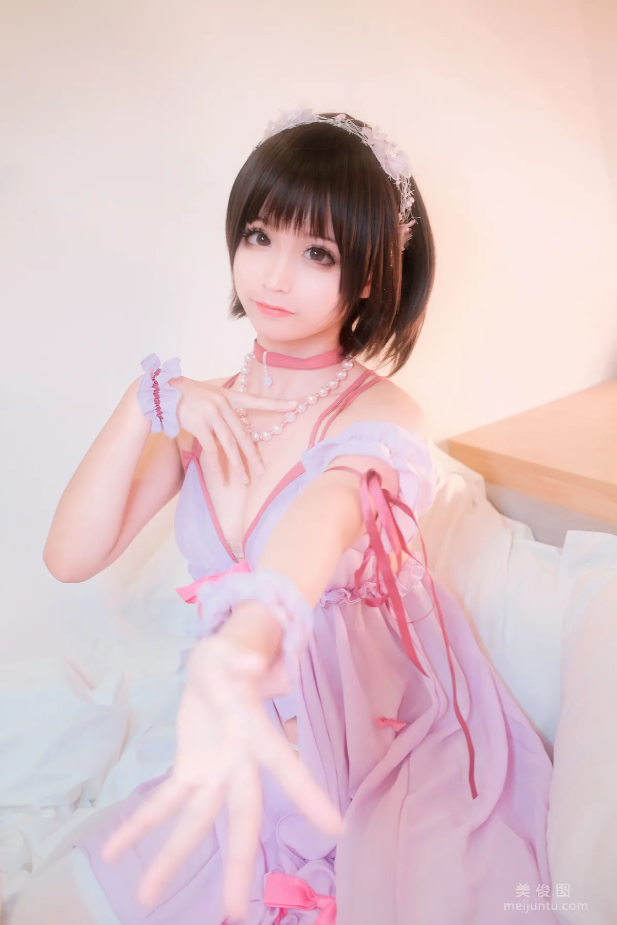 [美女Coser] 蠢沫沫 《加藤惠睡衣》 寫真集 5