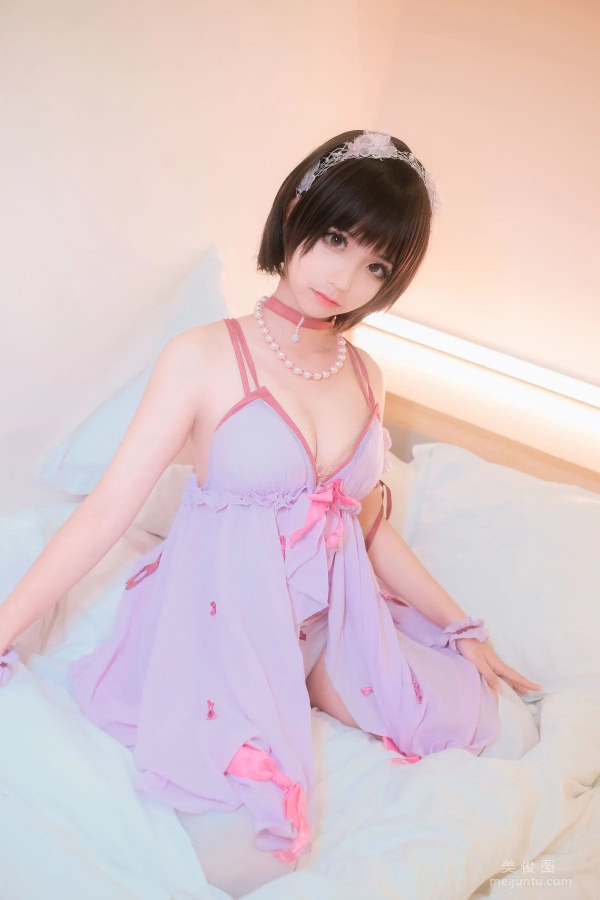 [美女Coser] 蠢沫沫 《加藤惠睡衣》 寫真集 11