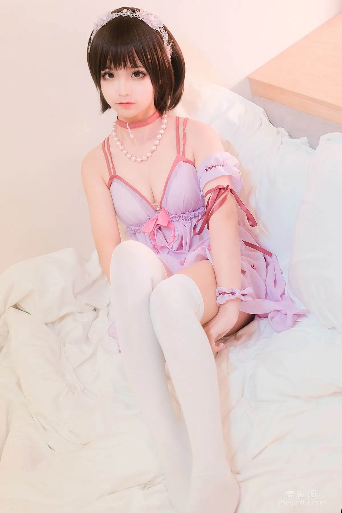 [美女Coser] 蠢沫沫 《加藤惠睡衣》 寫真集 4
