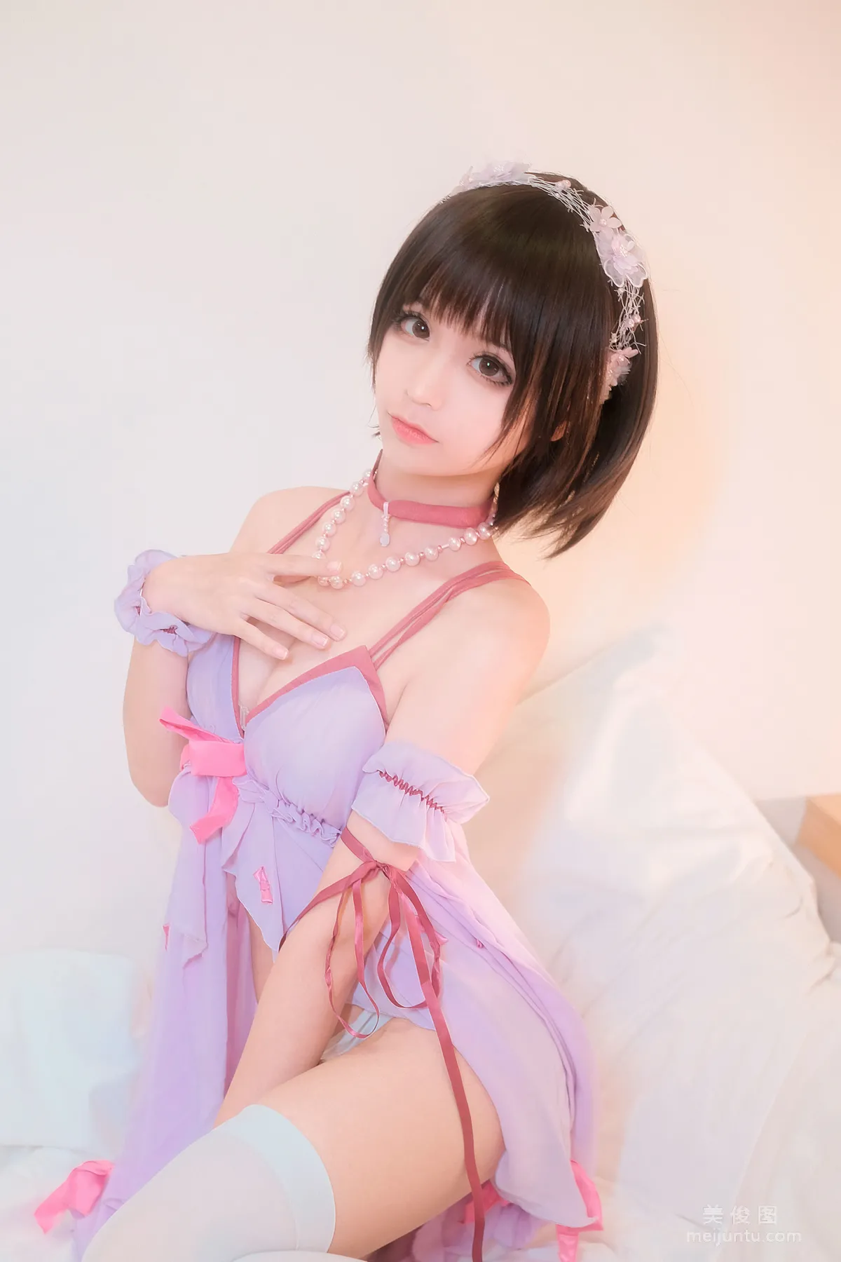 [美女Coser] 蠢沫沫 《加藤惠睡衣》 寫真集 22