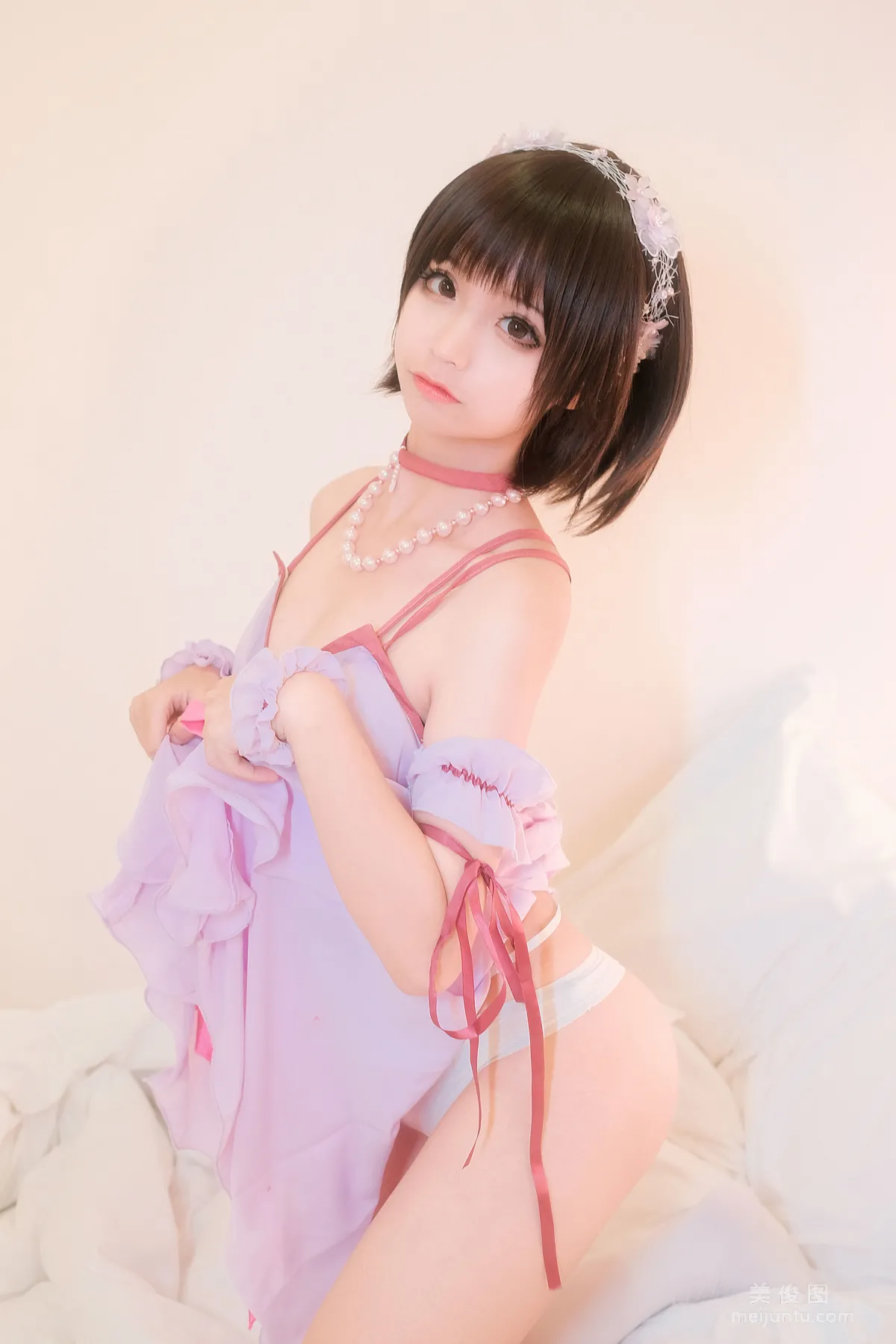[美女Coser] 蠢沫沫 《加藤惠睡衣》 寫真集 15