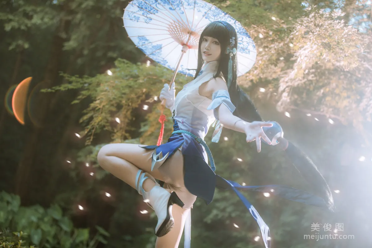 美女Coser戚顧兒MIKI 《王者榮耀 西施》 寫真集 12