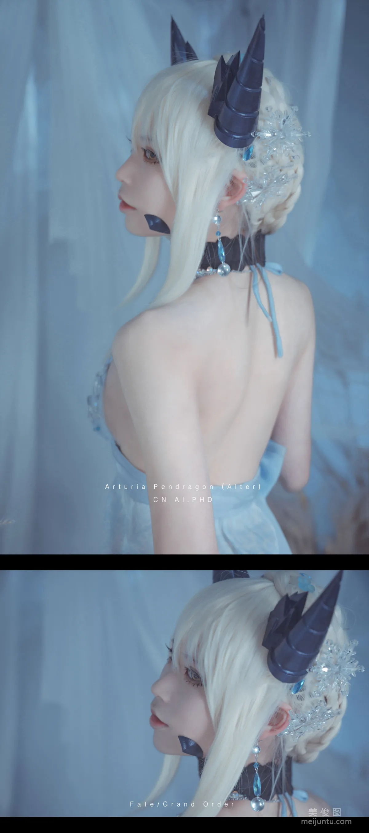 [美女Coser] 爱老师_PhD 《黑枪呆 皇室糖霜》 写真集25